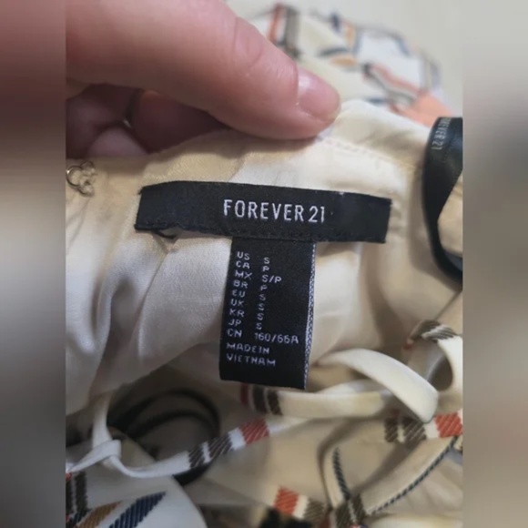 Plaid Jumpsuit with Gorgeous White and Brown - Picture 10 of 11